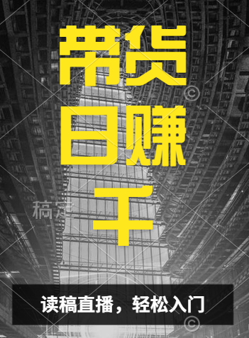 视频号技术直播带货， 会读稿就行，小白日入1000+-艾莉资源