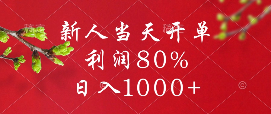 闲鱼冷门暴力赛道，新人当天开单，利润80%，日入1000+-艾莉资源