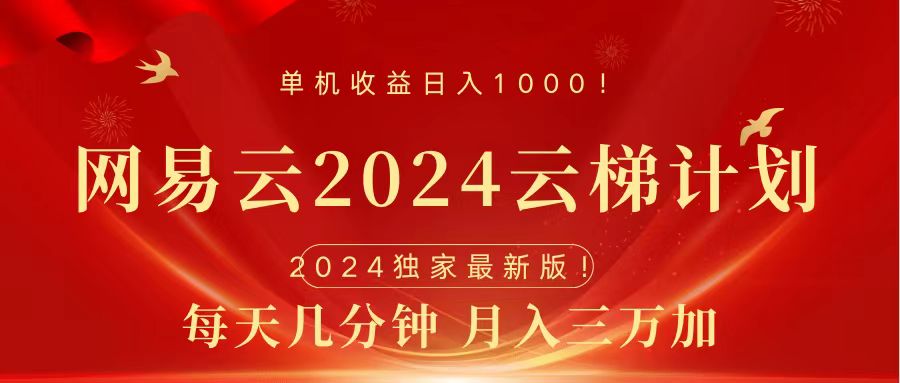 2024网易云云梯计划挂机版免费风口项目-艾莉资源