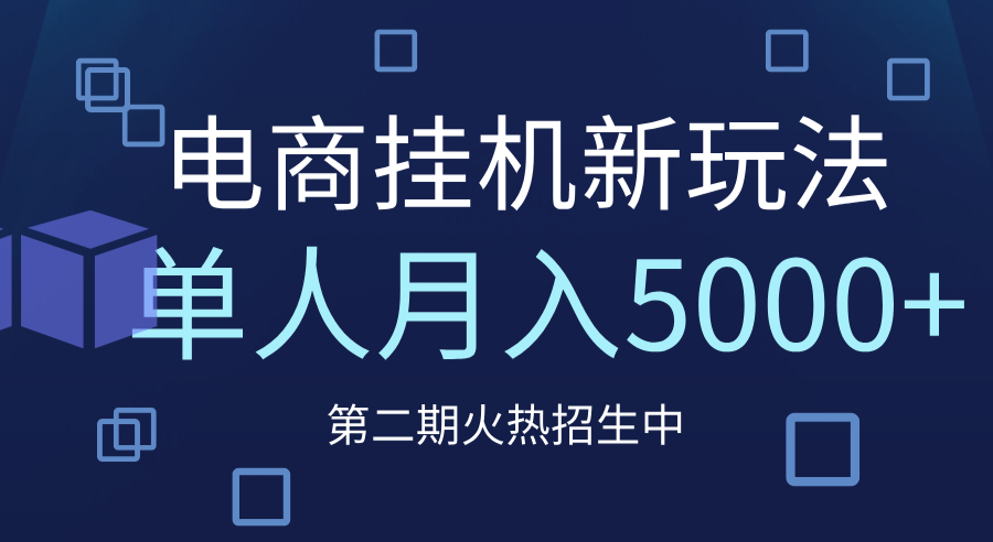 电商平台挂机新玩法，单人月入5000+攻略-艾莉资源