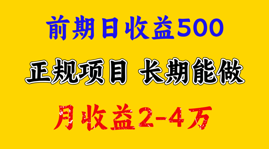 开始一天500左右，熟悉后一天收益3000+，寒假马上来了，抓住机会-艾莉资源