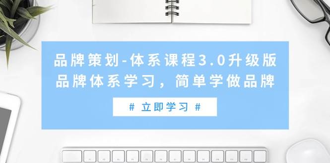 品牌策划-体系课程3.0升级版，品牌体系学习，简单学做品牌（高清无水印）-艾莉资源