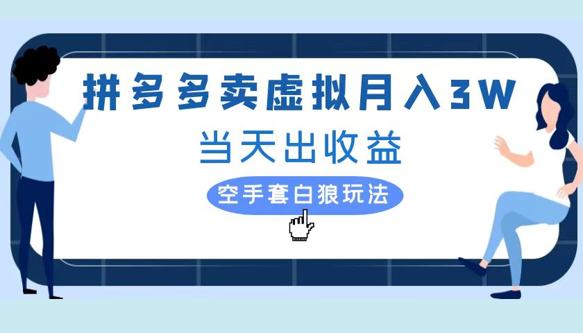 拼多多虚拟项目，单人月入3W+，实操落地项目-艾莉资源