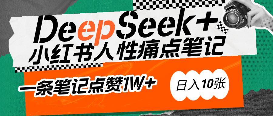 AI赋能小红书爆款秘籍：用DeepSeek轻松抓人性痛点，小白也能写出点赞破万的吸金笔记-艾莉资源