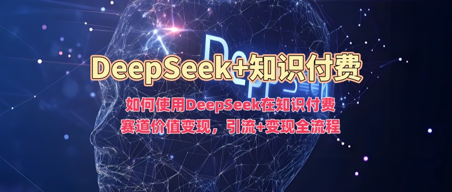 如何使用DeepSeek在知识付费赛道价值变现，引流+变现全流程-艾莉资源
