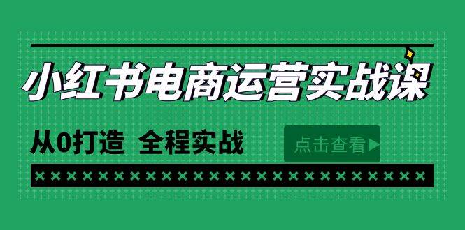 最新小红书·电商运营实战课，从0打造  全程实战（65节视频课）-艾莉资源