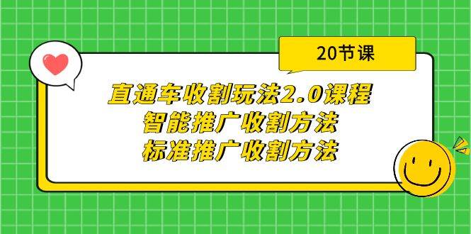 直通车收割玩法2.0课程：智能推广收割方法+标准推广收割方法（20节课）-艾莉资源