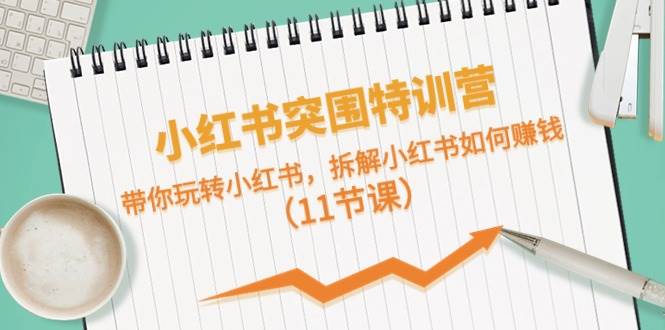 小红书突围特训营，带你玩转小红书，拆解小红书如何赚钱（11节课）-艾莉资源