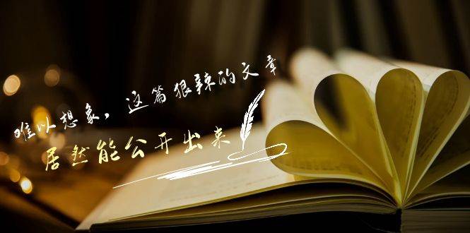 某付费文章《难以 想象，这篇狠辣的文章，居然能公开出来》-艾莉资源