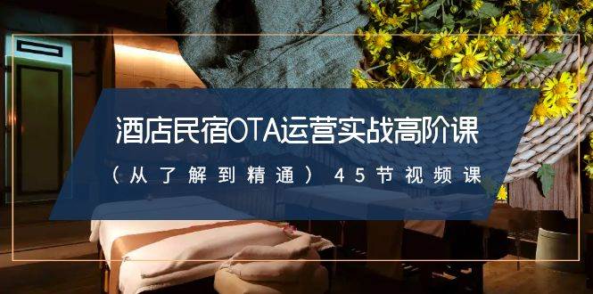 酒店民宿-OTA运营实战高阶课（从了解到精通）45节视频课-艾莉资源
