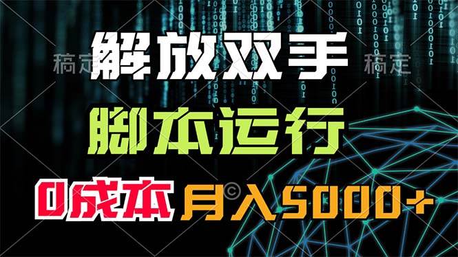 解放双手，脚本运行，0成本月入5000+-艾莉资源