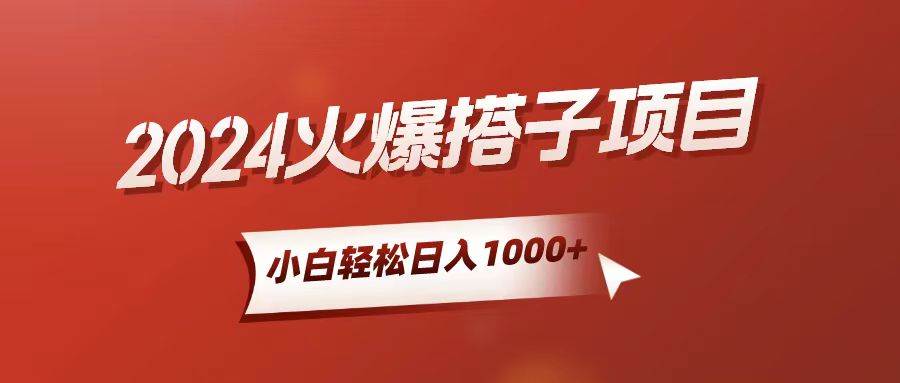 小白轻松上手，日入1000+，搭子项目-艾莉资源
