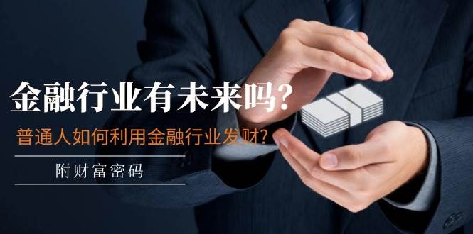 某付费文章：金融行业有未来吗？普通人如何利用金融行业发财?(附财富密码)-艾莉资源