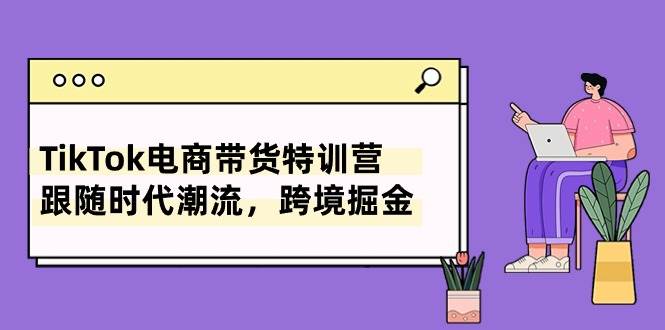 TikTok电商带货特训营，跟随时代潮流，跨境掘金（8节课）-艾莉资源