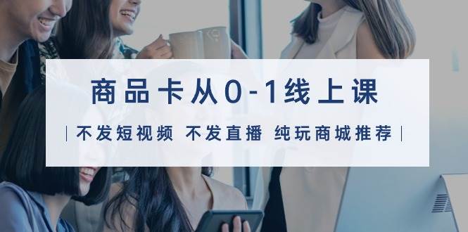 商品卡从0-1线上课（不发短视频 不发直播 纯玩商城推荐）32节课-艾莉资源