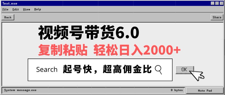 视频号带货6.0玩法，短视频打爆直播间纯自然流，不付费，条条作品上热门，爆率100%，新手小白轻松日入2000+保姆级教程-艾莉资源
