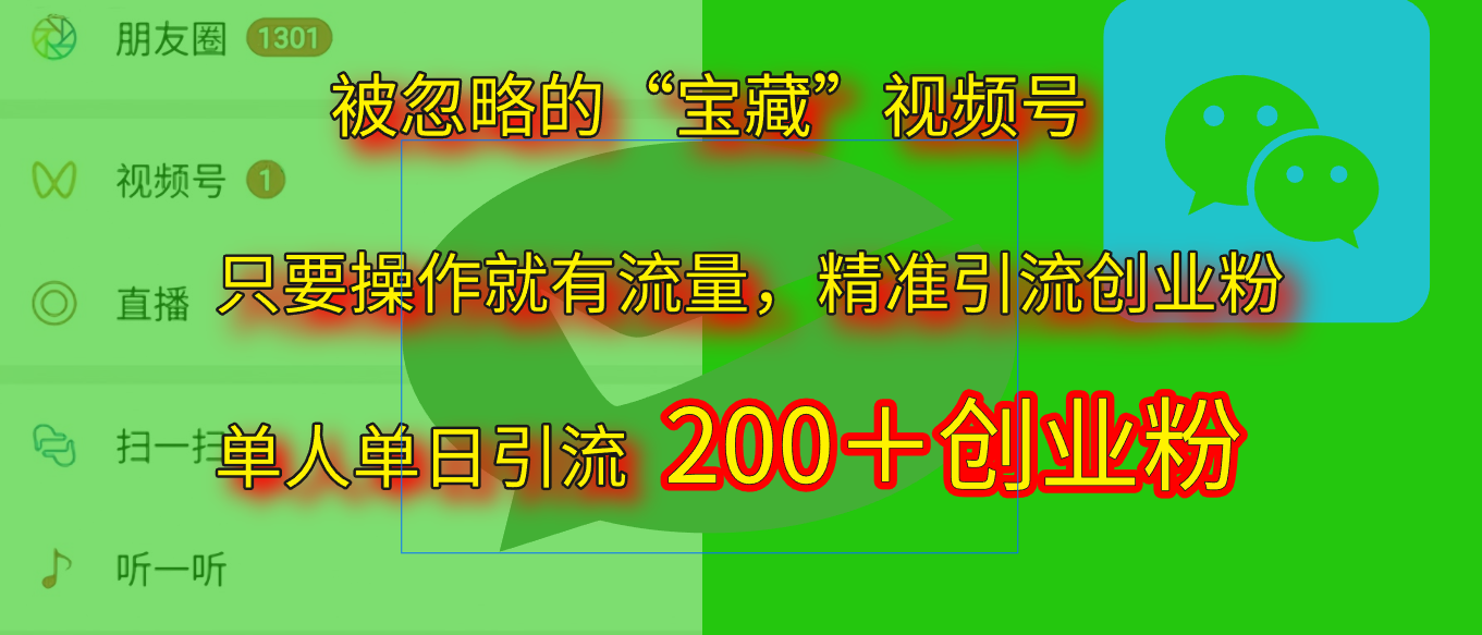 2025.5月最新被忽略的“宝藏”视频号，精准日引流200+-艾莉资源