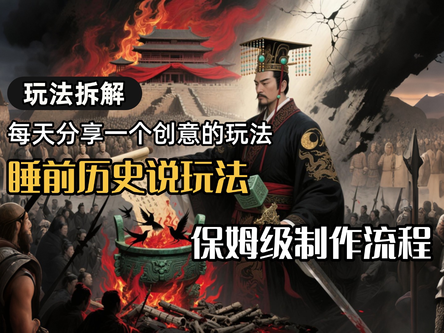 13条作品涨粉24.5万，全流程拆解睡前历史说，保姆级教程-艾莉资源
